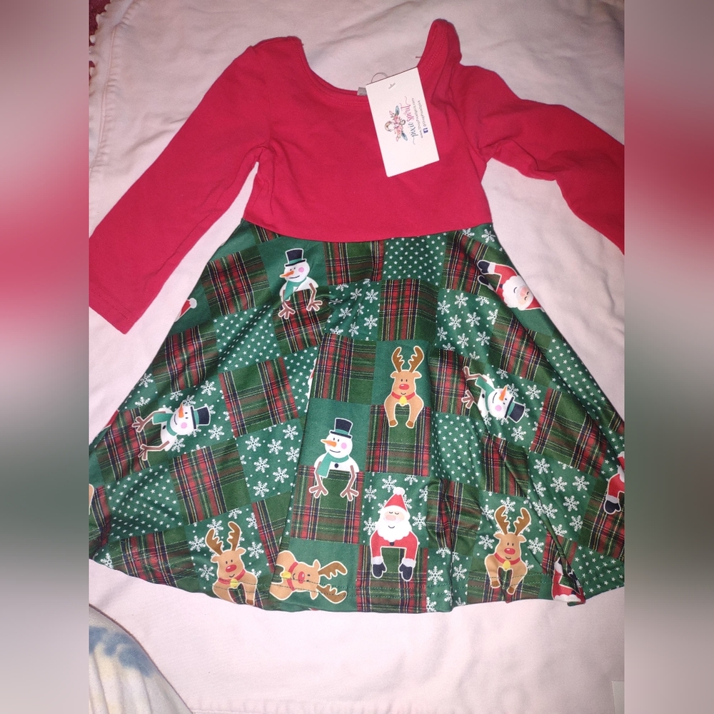 Red green pixie Spirit Christmas dress 2T NWT